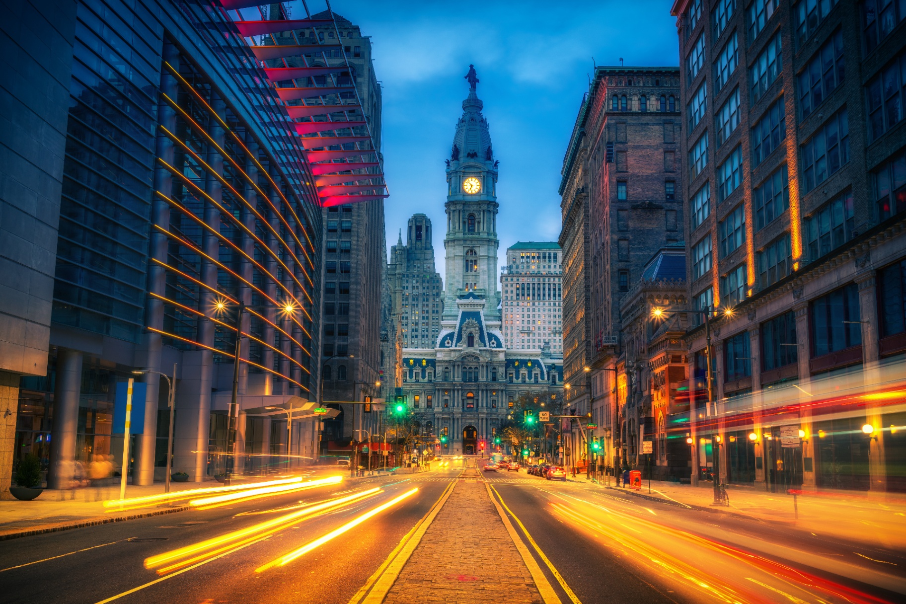 Philadelphia City Hall clock tower
